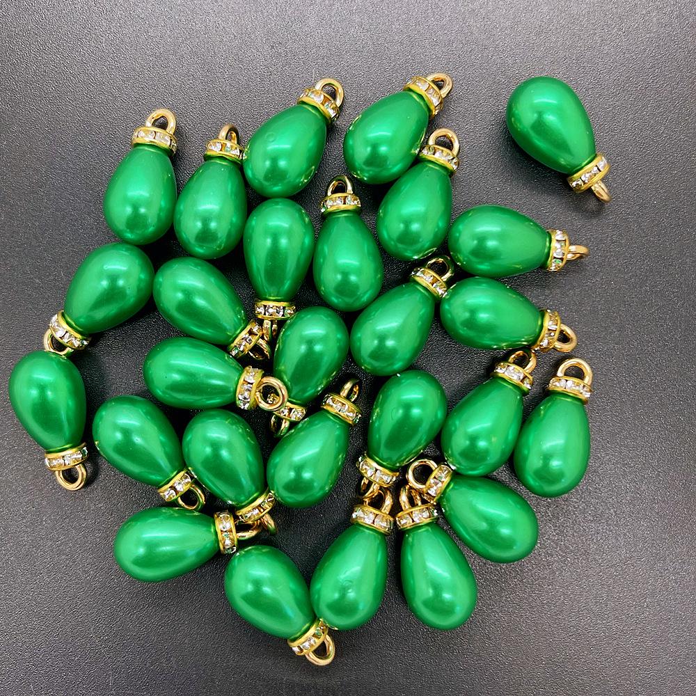 Блестящая подвеска-капля из искусственного жемчуга, DIY шарм, аксессуары для ювелирных изделий