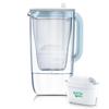 Brita Water Purifier Pot Type PFOSPFOA Removal Tested Glass Jug Light Blue Filtered Water Capacity 1.23L (Total Capacity 2.5L) [Genuine Japanese