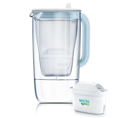 Brita Фильтр-кувшин для воды Тип PFOSPFOA Удаление Протестирован Стеклянный кувшин Светло-синий Объем фильтрованной воды 1.23 л (Общая емкость 2,5 л) [Настоящий японский