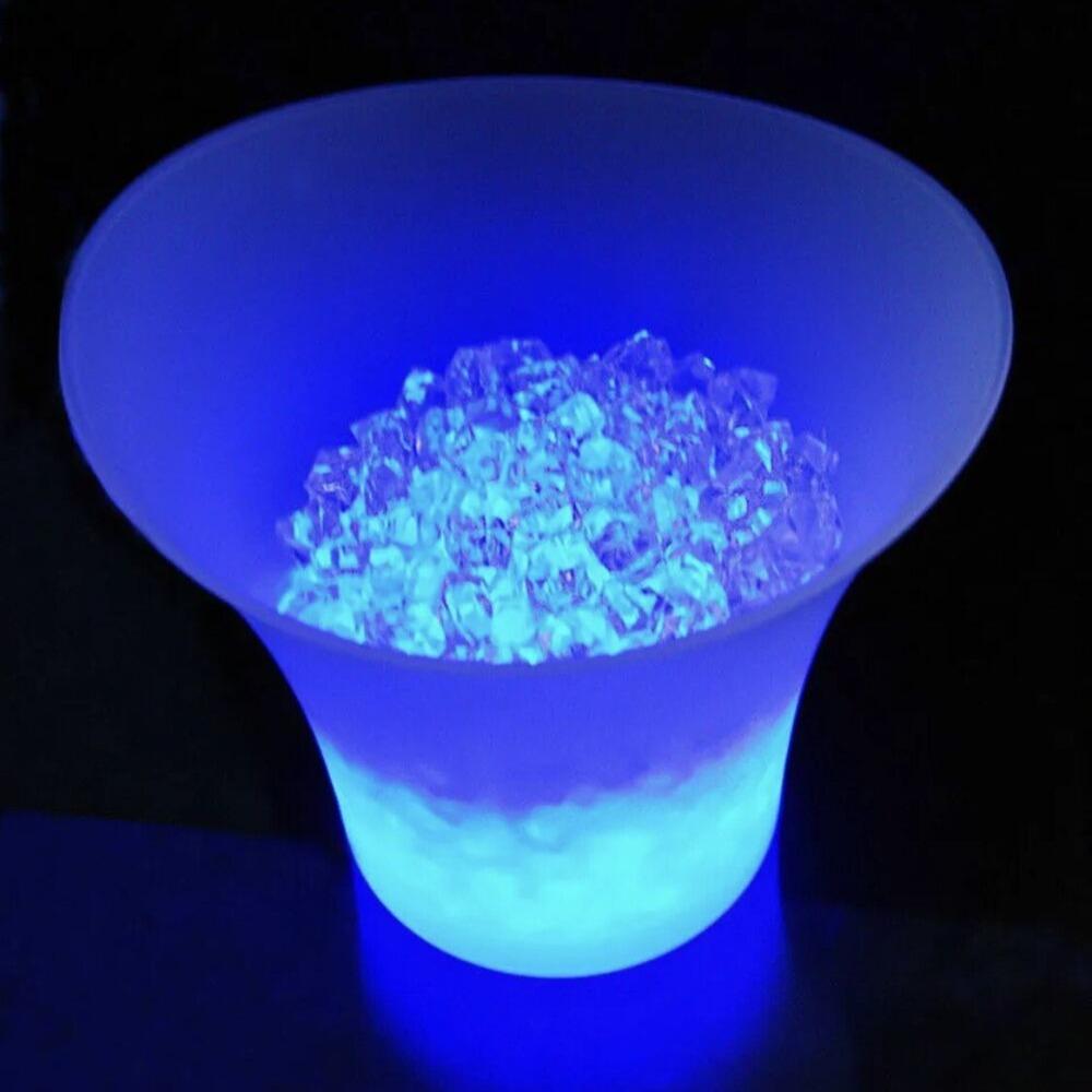 Светящаяся настольная лампа для вечеринок, светодиодная лампа для ведра со льдом, 5 л, меняющая цвет