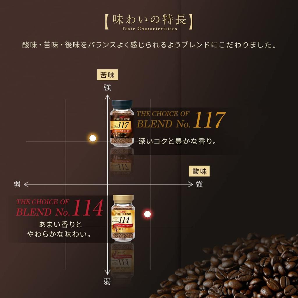 UCC The Blend 117 Instant Coffee, 90g x 2 jars