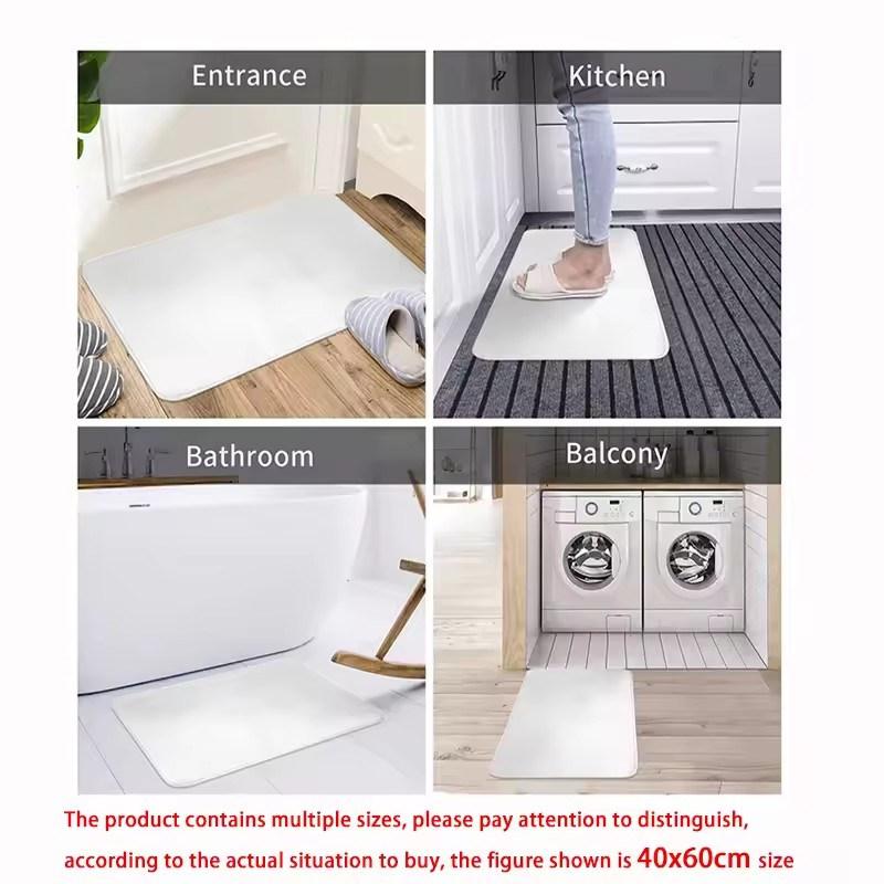 Фланелевые придверные коврики на рождественскую тематику, праздничные принты с Санта-Клаусом и пуансеттией, красочный праздничный декор, мягкие напольные коврики для входа в дом