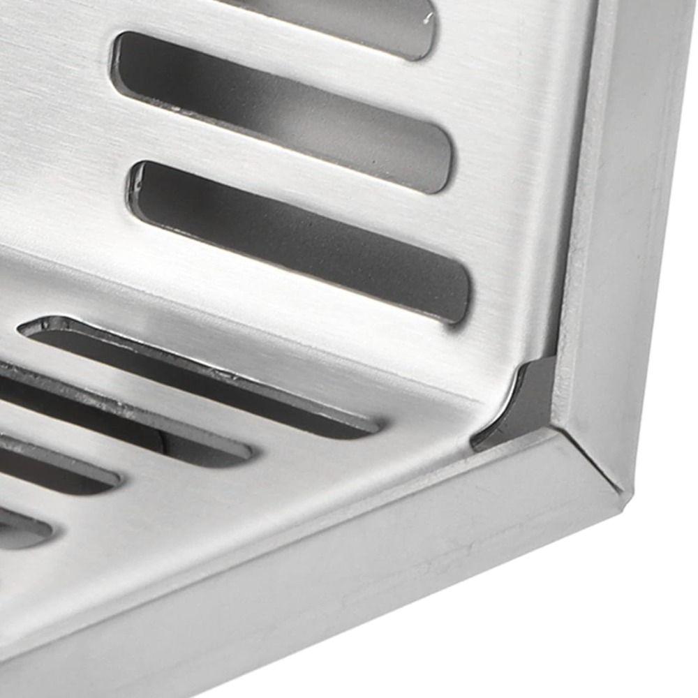 L Shape Corner Floor Drain 304 Stainless Steel Wall Drain Professional Side Drainage  Balcony