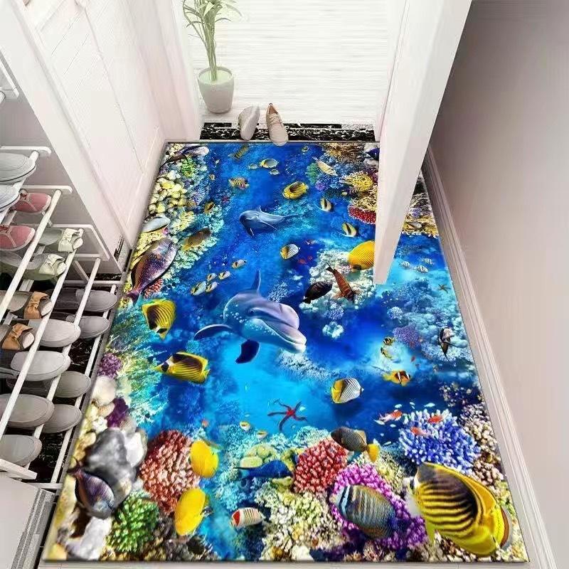 Домашний коврик для пола Коврик для двери Входной коврик Коврик для двери Коврик для ног Входной ковер