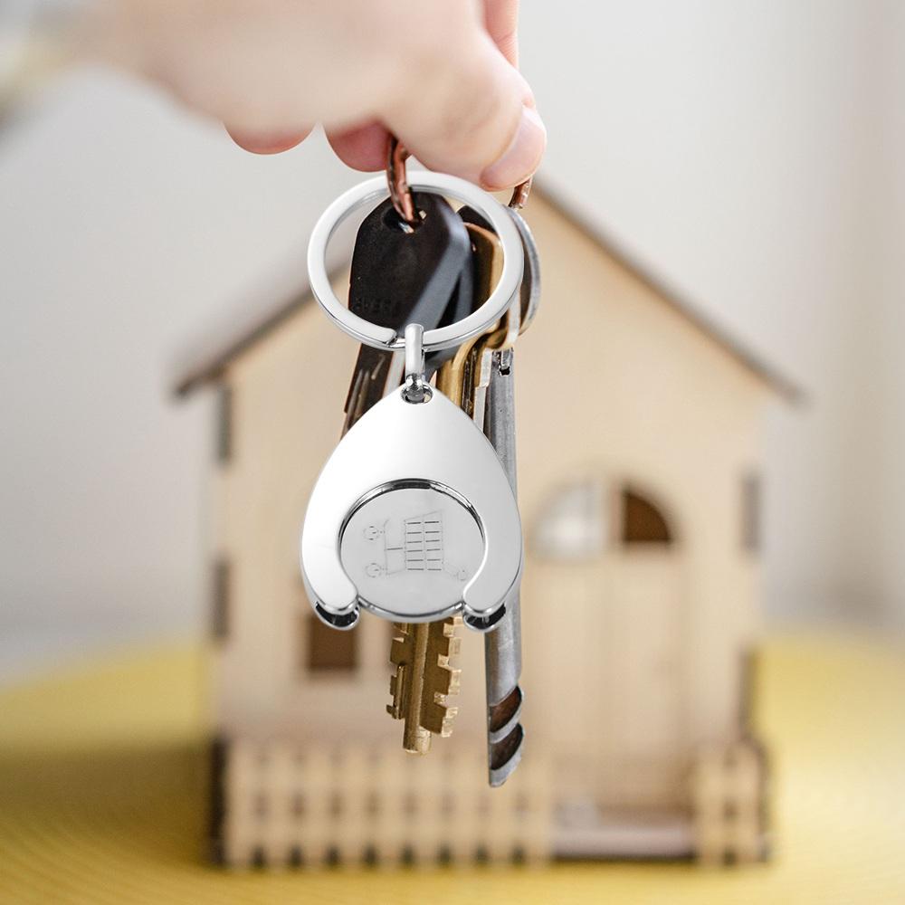 Декоративная тележка для покупок, съемный брелок, серебряная тележка для покупок, съемник для покупок