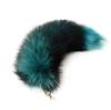 Furry for Keychain Oversized Fox Hair Cuestion Silver Blue Fox Tail Accessories Lady Bag Charm Car Keychain for Women