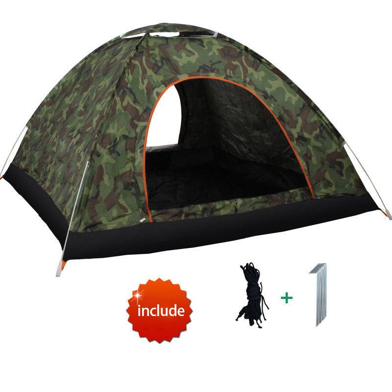 Tent Outdoor 3-4 People Automatic Outdoor Camping Thick Rainproof Speed Open Tent