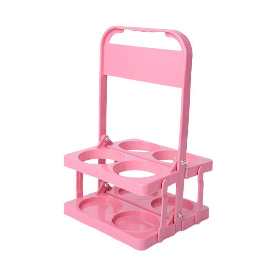 Portable Drink Carrier Folding Cup Holder for Car Reusable Cup Holder with Handle Foldable Beverage Holder for Coffee Beer Wine Soda Juice