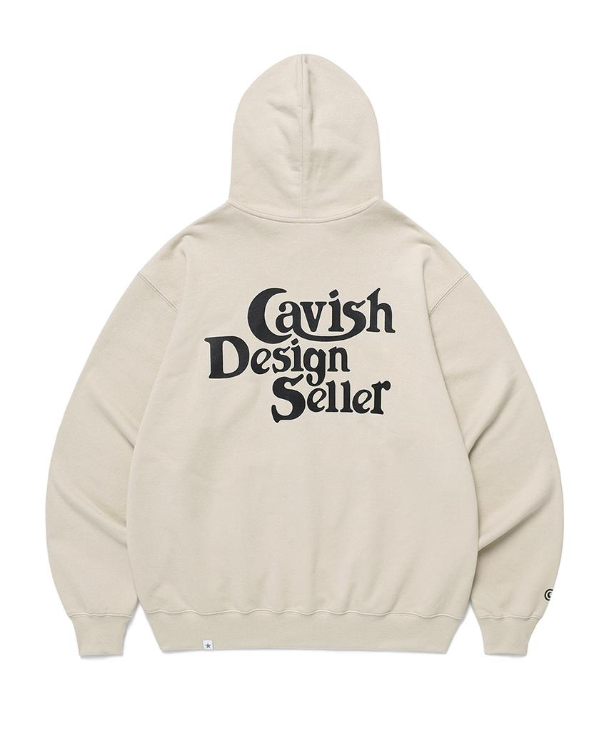 Cavish Худи на молнии с логотипом продавца Бежевый(Cv2Fsum480A)