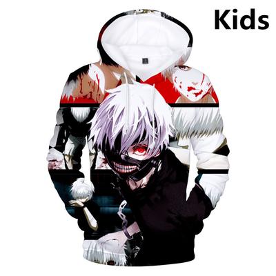 Толстовка с капюшоном Tokyo Ghoul 3D Printed Hoodies для мальчиков/девочек Толстовка с длинным рукавом Мультяшный свитер Топы Подростковая одежда