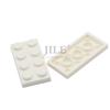 100pcs Moc Tiles Plate 2x4 3020 Short Piece DIY  Classic Base Building Blocks  Bricks Compatible City Street Scene Assembles Toy