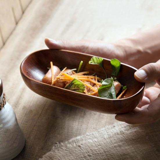 Деревянный поднос в японском стиле с гладкими краями, сервировка сухофруктов, сыра, суши, праздничные закуски, ретро-поднос для десерта, блюдо для закусок, органайзер для фруктов