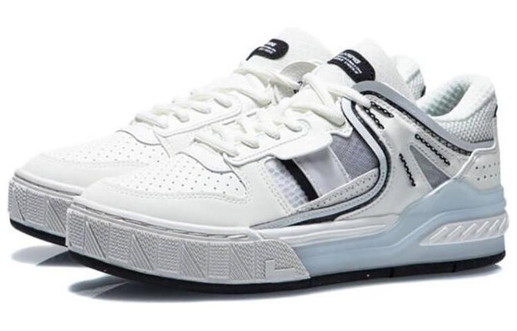 Li Ning Morning Glow Morning Glow Coverage Slip Resistant And Abrasion Resistant Low top Skateboard Shoes Women's AGCR192-1