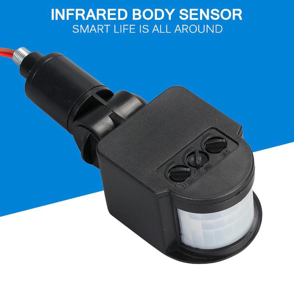 Домашний AC 220 В 12 В ИК-датчик движения выключатель света открытый автоматический инфракрасный датчик движения PIR переключатель со светодиодной подсветкой