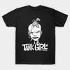 Мужская черная футболка с принтом Tank Girl, печать на трансферной бумаге без вырезания, хлопковая футболка