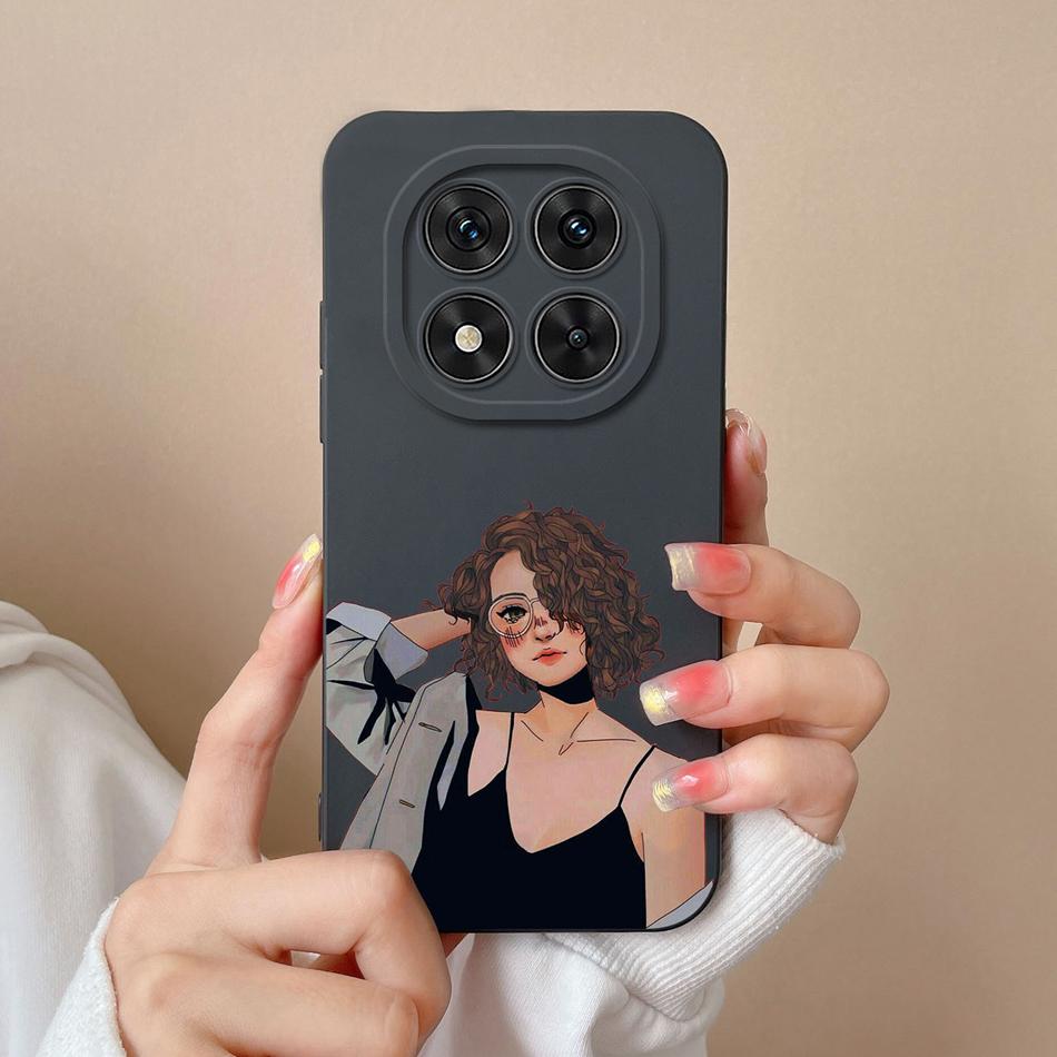 Чехол для Redmi Note 14 Pro Plus Мягкий Жидкий Силикон Милый Динозавр Чехлы для Телефона Для Xiaomi Redmi Note14 14Pro+ Задняя Крышка Fundas
