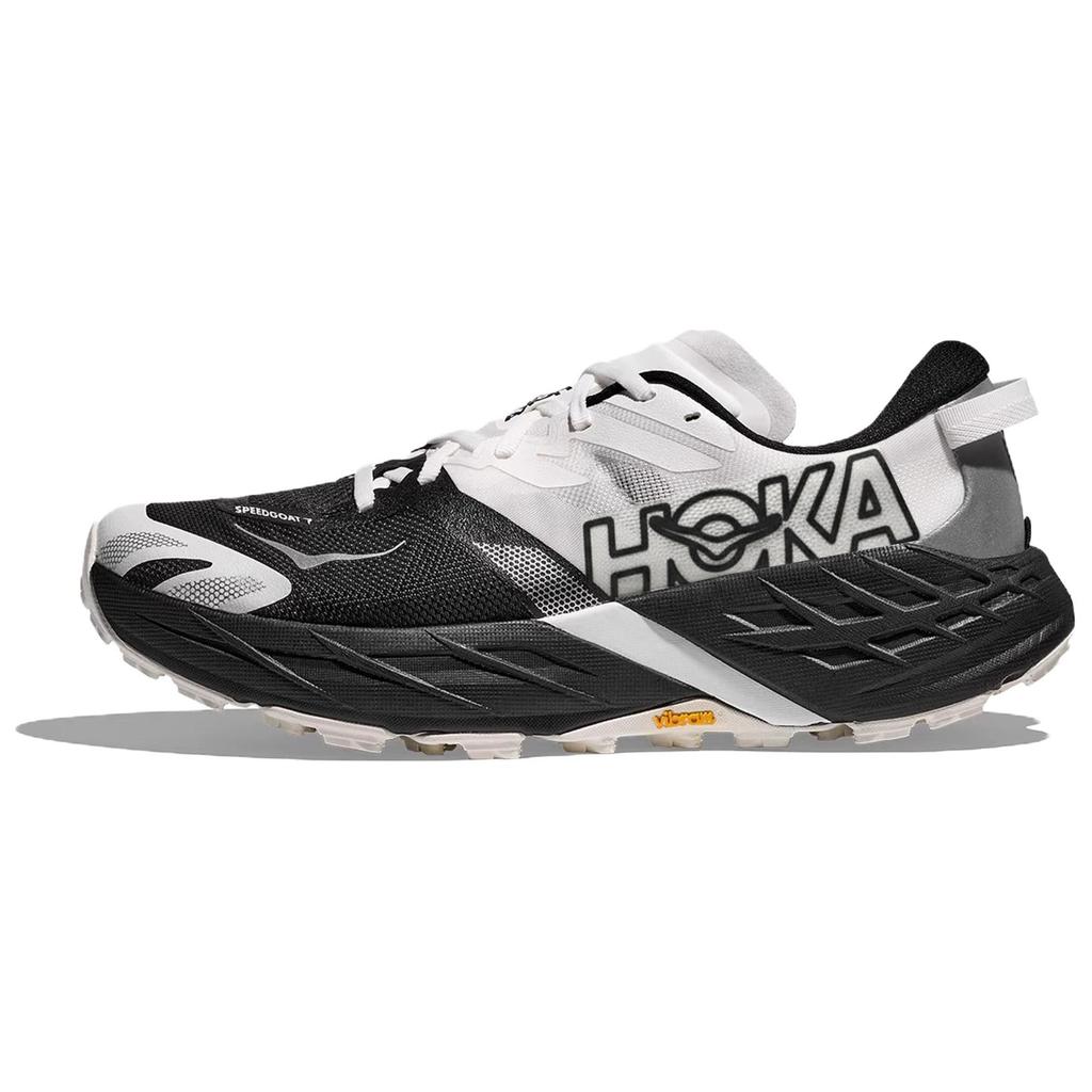 HOKA One One SPEEDGOAT 7 Мужские кроссовки для трейлраннинга Черный Белый 1171930-BWHT