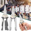 8 In1 Multi-Functional Wire Stripping Pliers Crimper Cable Stripper Cutter For Wire Winding Electricians Measurement Hand Tool