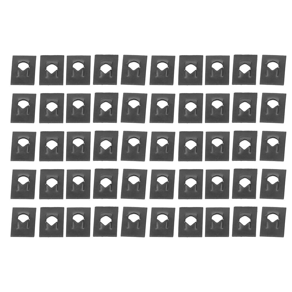 50 шт. Пружинная гайка из углеродистой стали M4 Односторонняя клипса Рид Автомобильные запчасти