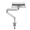 LOE Monitor Arm, LaptopTablet Mount, Gas Spring Type, Desk Mount, Stable, Easy Assembly, LOZ1S, Silver
