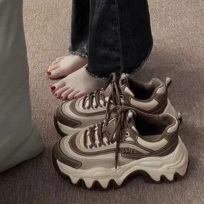 Платформенные кроссовки для детей, осенне-зимняя новинка, бархатные, для маленьких женских ножек, спортивная и повседневная обувь