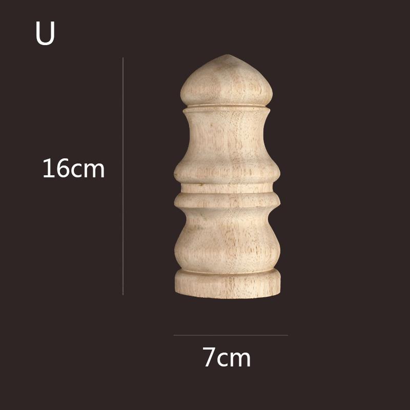 Резьба по дереву, круглая деревянная ножка, мебель для ног, цилиндрический шар, аппликация, декор комнаты в стиле кавайи, украшение для лестницы из дерева в виде льва