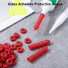 1 упаковка уплотняющей крышки, удобная, хорошая прочность, износостойкая эмульсионная уплотнительная крышка для стекла, клея, товары для дома