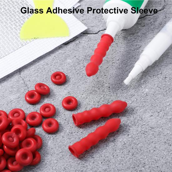 1 упаковка уплотняющей крышки, удобная, хорошая прочность, износостойкая эмульсионная уплотнительная крышка для стекла, клея, товары для дома