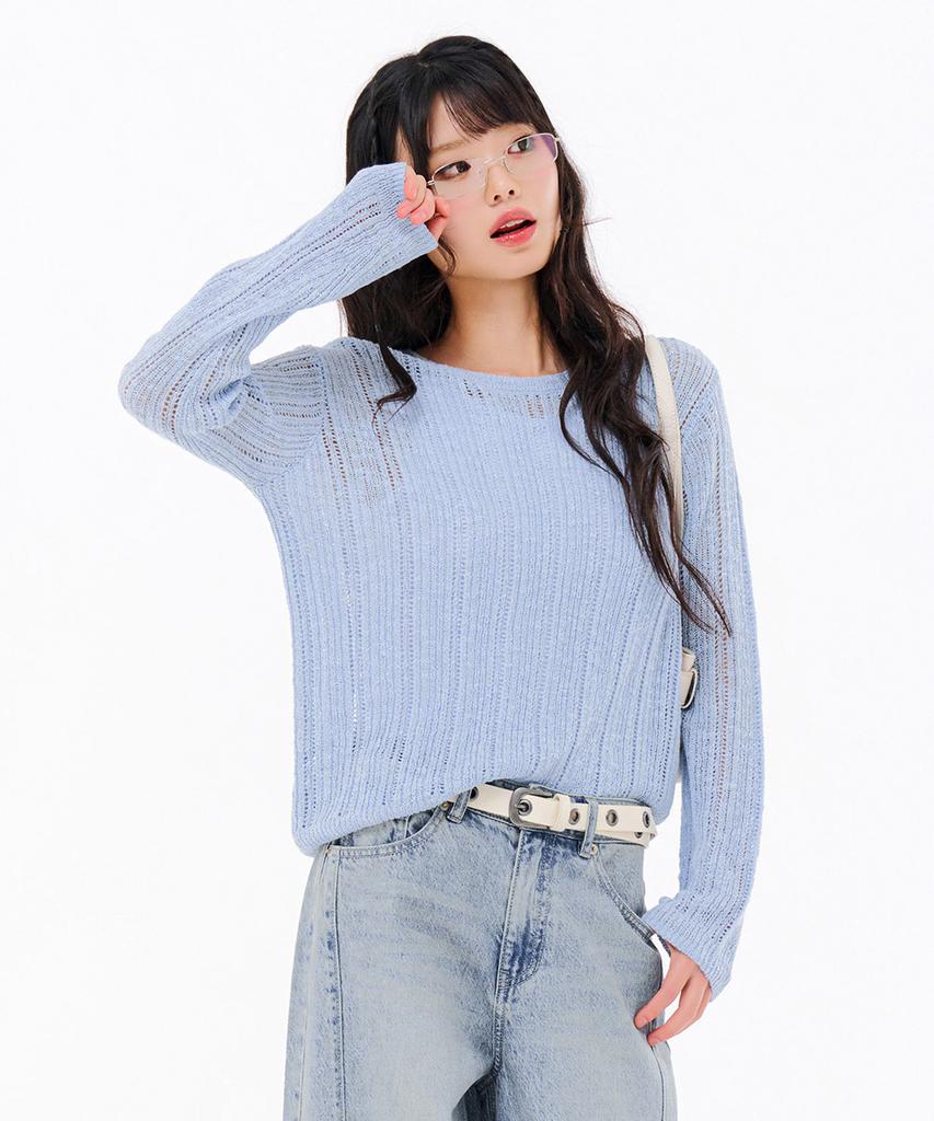 CHASECULT Women'S Net Knit Sweater-Fbrg5671C0D