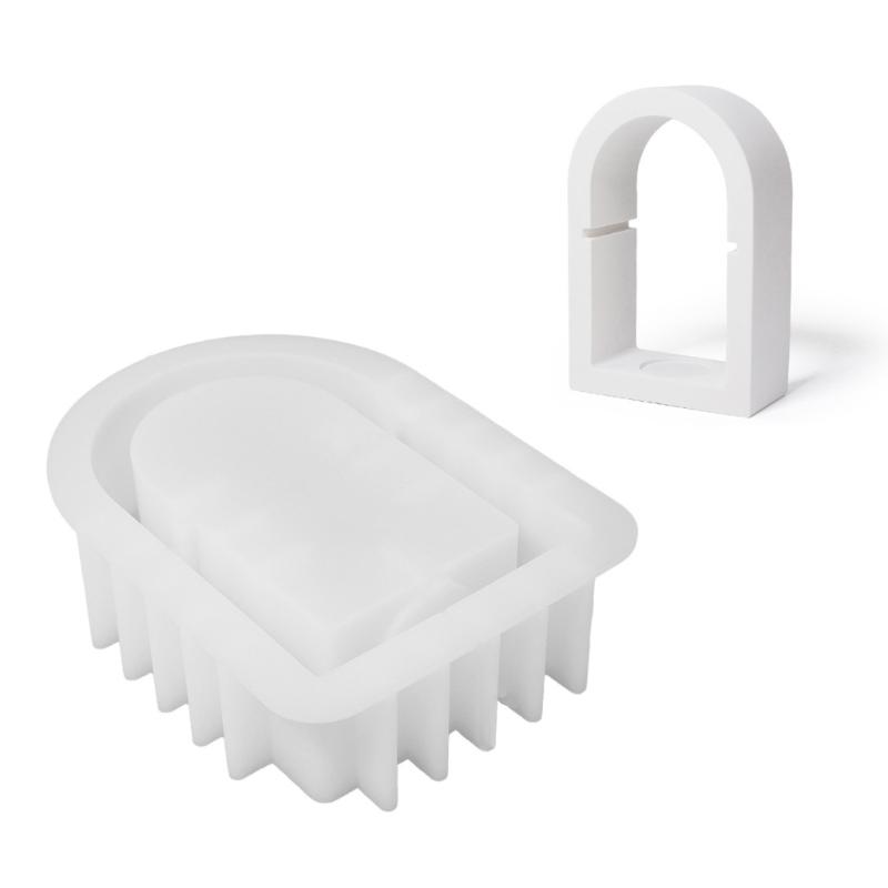 Candle Holder Mold, Irregular Shape Candlestick Molds for DIY Candle Holder Candlestick Christmas Gift Home Decor