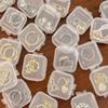 5/50PCS Clear Plastic Small Box Mini  Flip Cover Boxes Dustproof Jewelry Organizer Earrings Ring Storage Case Portable Container