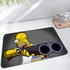 Funny S-Simpsons Floor Mat Bathroom Absorbent Mat Simple Door Dirt-resistant Mat Home Kitchen Mat Foot Mat Entry Mat