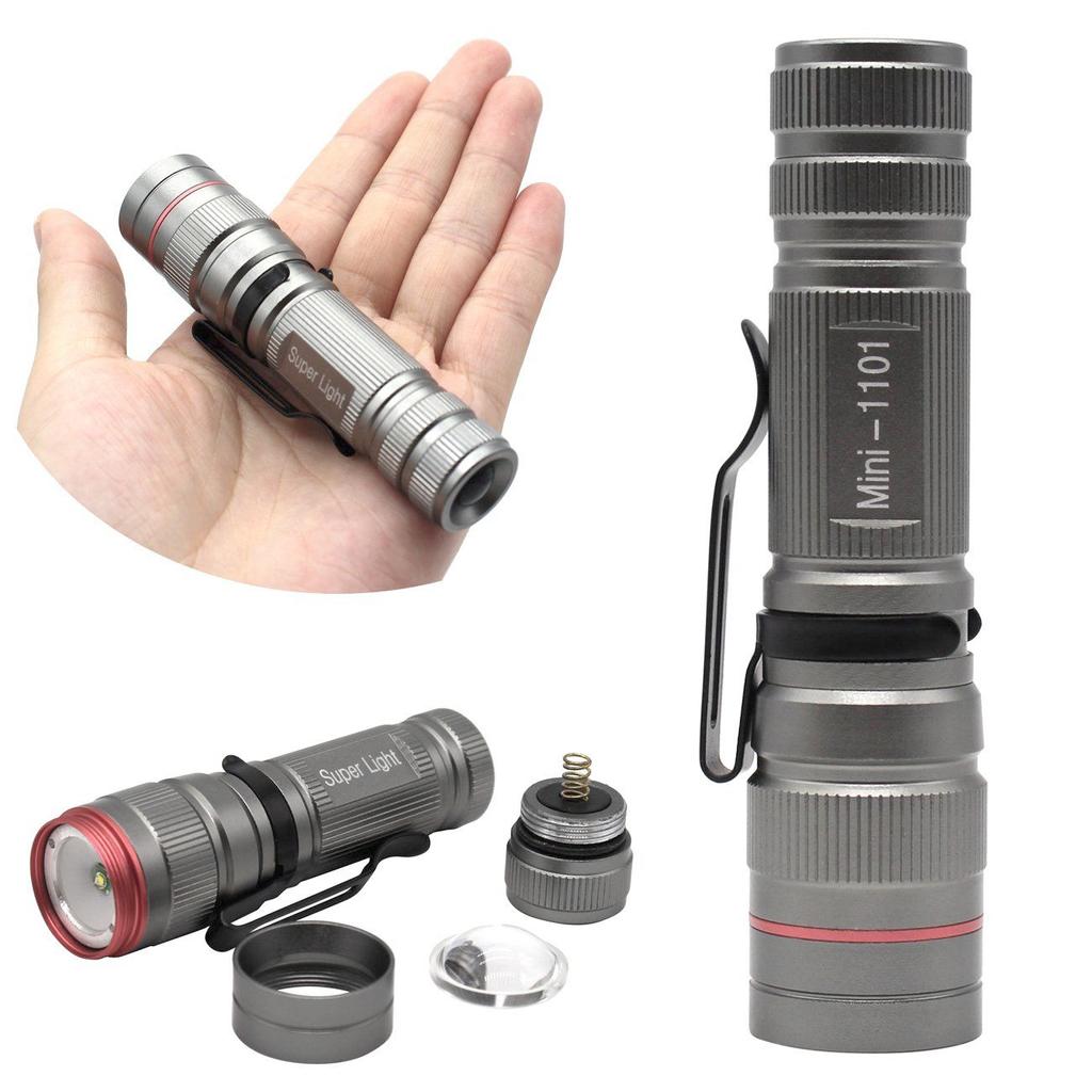 LED Flashlight Adjustable Q5 Lamp Waterproof Powerful 3 Modes Zoomable Perfect 3 Colors for Camping Hiking Cycling Emergency