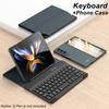 Складной кожаный чехол для Samsung Galaxy Z Fold 4 3, чехол для телефона, магнитная клавиатура, подставка, жесткий пластиковый чехол со слотом для S-ручки, без S-Pen