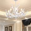 Pure White Antler Living Room Bedroom Cozy Antler Dining Room Ceiling Light