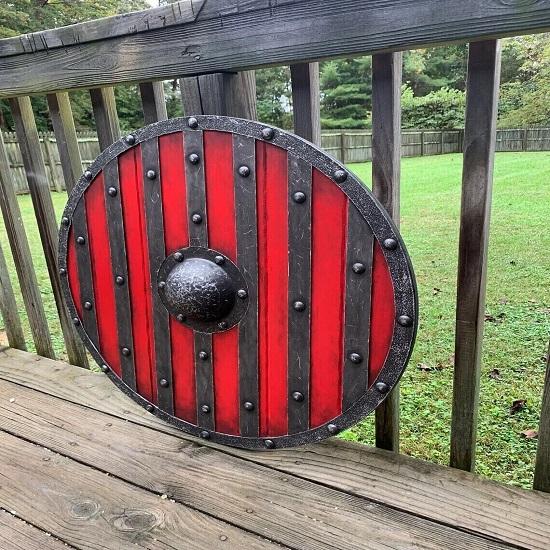 Средневековый король Бьорн Железная сторона Боевой щит Щит викинга Щит Валгаллы