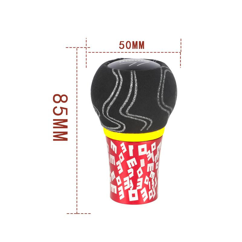 Ручка переключения передач Граффити Алюминий Замша Механическая коробка передач Рычаг переключения передач Универсальный Инструменты для переоборудования салона автомобиля Ручка