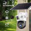 LS VISION 8MP Solar Camera 4G Wireless WiFi Dual Lens CCTV 4K Dual Screen Security Protection Human Detection PTZ Waterproof Outdoors Cam