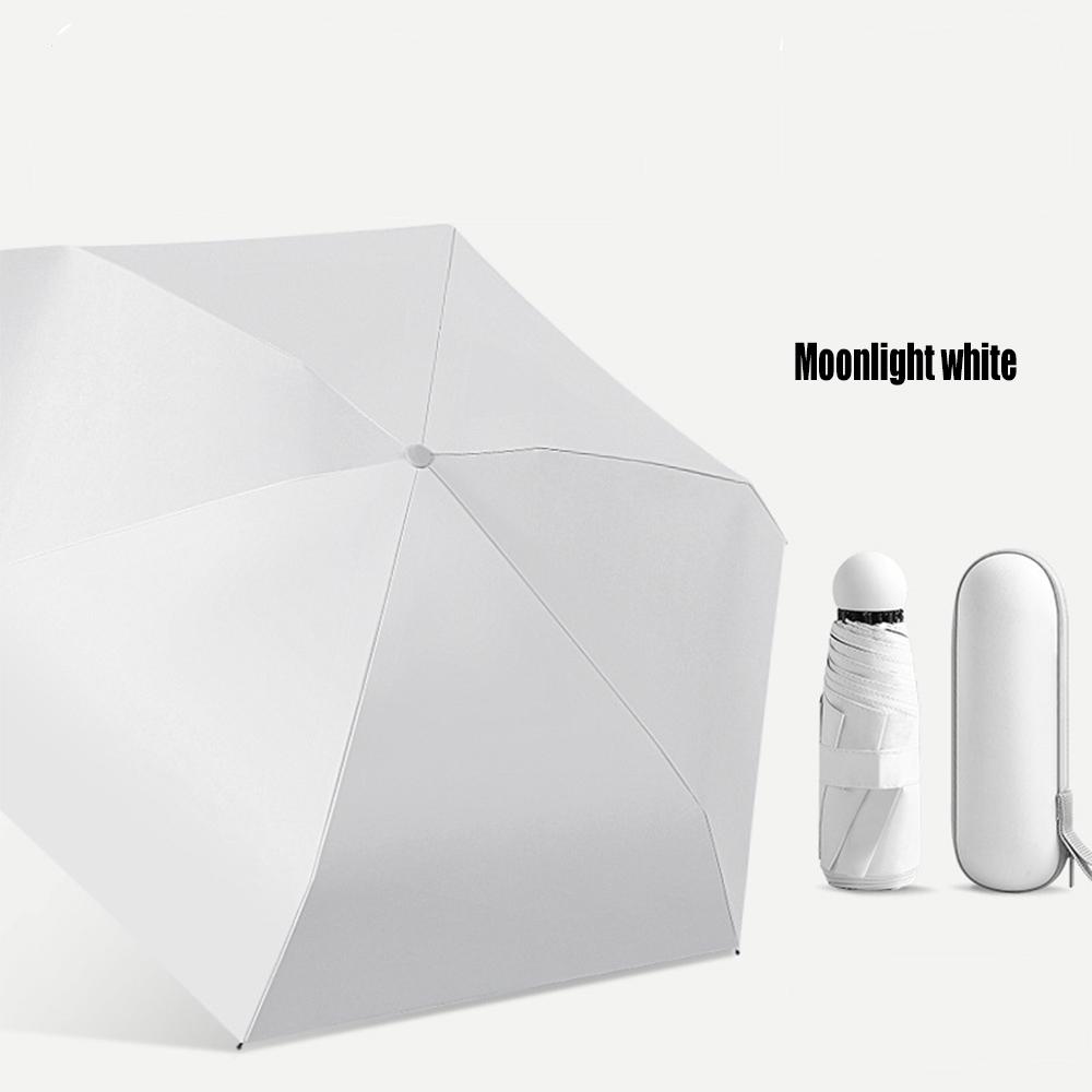 Зонт-капсула двойного назначения, защита от дождя и солнца, складной дорожный портативный мини-зонт