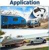 Universal Waterproof 7 Way Round to 4 Way Flat Adapter Trailer Wiring Harness Power Supply Extension Cord for Trucks RV Pickups