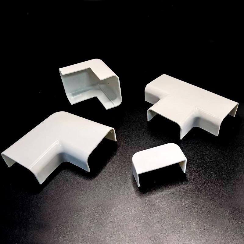 ПВХ Канал для радиаторных труб: Настенный горизонтальный отвод для защиты трубы горячего водоснабжения