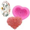 Розовый цветок в форме 3D силиконовые розы в форме сердца формы для помадки формы для торта выпечки кухонные принадлежности небольшие удобные аксессуары