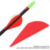 36pcs Archery Arrow Fletches Rubber Fletching Feathers DIY Accessory for Compound Bow (red)