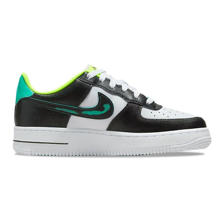 Nike Кроссовки Air Force 1 LV8 GS Graffiti для детей Белый Лазерно-синий Вольт DX3349-100