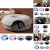 Plush Felt Cat Bed Circular Tunnel Design For Cats Of All Seasons Soft And Removable