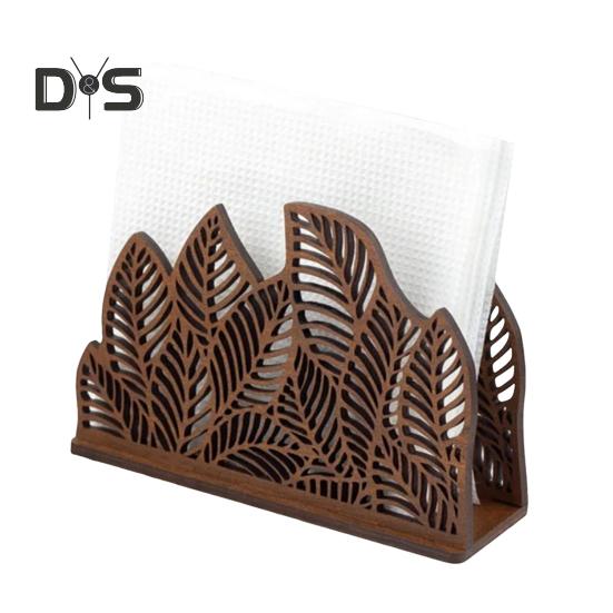 Декоративная подставка для салфеток в форме листа, простая в установке, напольная, отдельно стоящая подставка для салфеток с устойчивым основанием