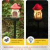 Светодиодный солнечный газонный светильник Multi Craft Miniature Fairy House, работающий на солнечной энергии, уличный декор, светодиодный садовый светильник из смолы для коттеджа, рождественская лампа