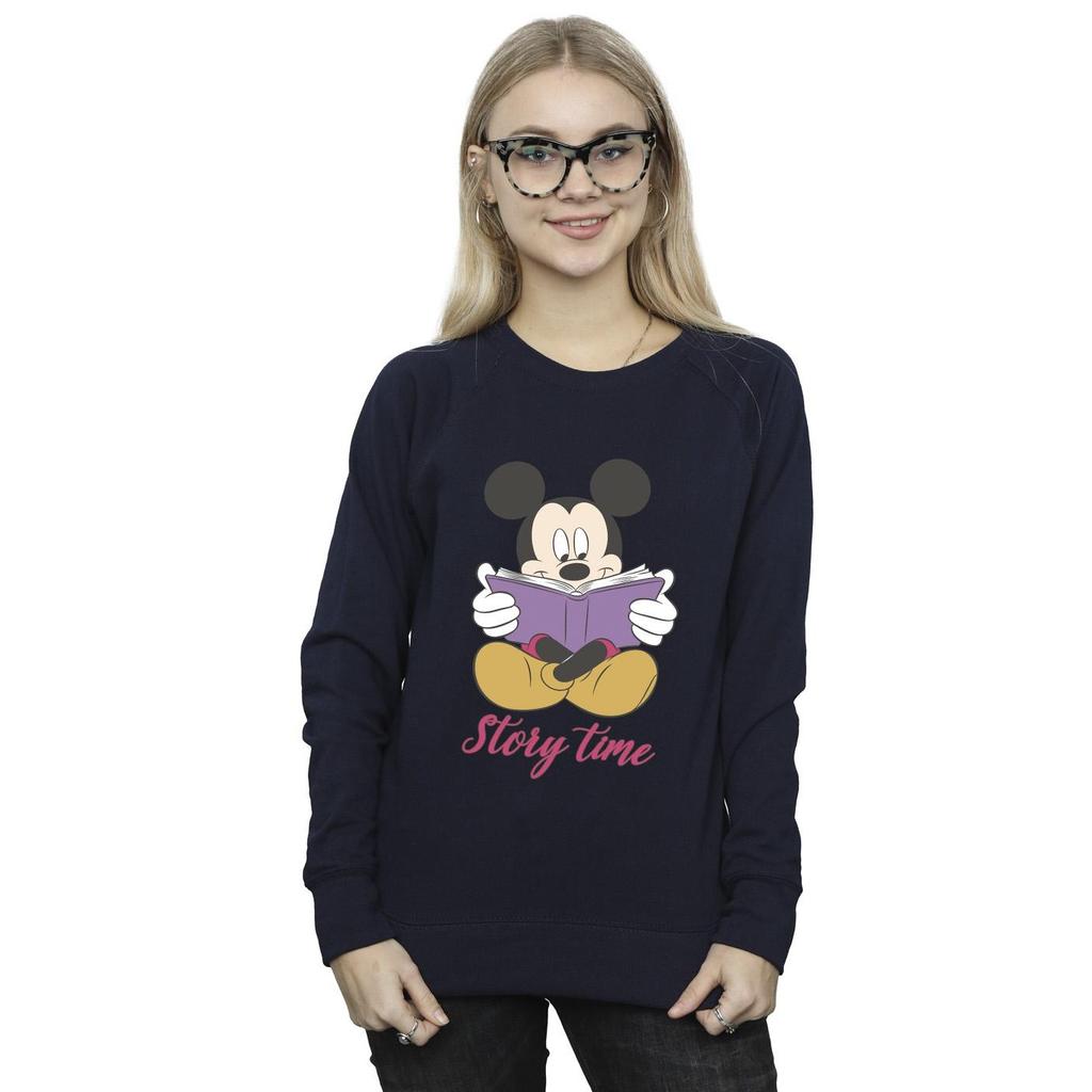 Disney Womens/Ladies Mickey Mouse Story Time Sweatshirt