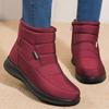 Fashion Snow Women Boots Plush Boots Ladies Waterproof Women Shoes Zipper Shoes Woman Flat Round Toe Winter Female Booties Botas Mujer