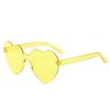 Heart-shaped Sunglasses Colorful Heart Glasses Candy Color Lenses Shades Funny Party Sun Glasses for Adults Lentes